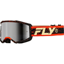Fly Racing Zone Goggles - Black/Red/Cream with Silver Mirror/Smoke Lens 37-51527_1495268