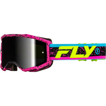 Fly Racing Zone Goggles - Pink/Black/Hi-Vis with Black Mirror/Smoke Lens 37-51528_1495271