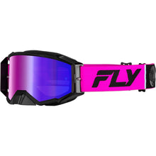 Fly Racing Zone Pro Goggles - Pink/Black with Iridescent Red Mirror/Smoke Lens 37-5190_1495400