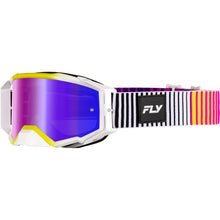 Fly Racing Zone Elite Goggles Pink/Yellow/Purple w/Iridescent Red Mirror/Smoke Lens 37-5517_1495346