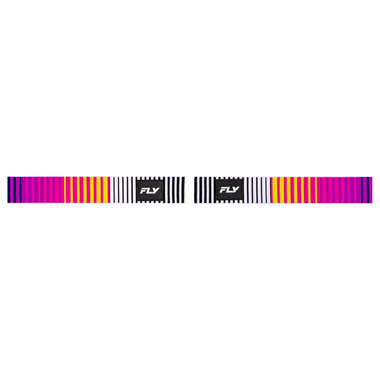 Fly Racing Zone Elite Goggles Pink/Yellow/Purple w/Iridescent Red Mirror/Smoke Lens 37-5517_1495347