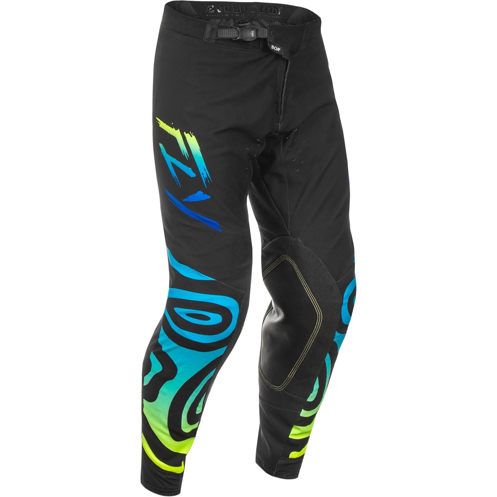 Fly Racing 2025 Evolution DST Zen Pants - Black/Blue/Hi-Vis_1495584