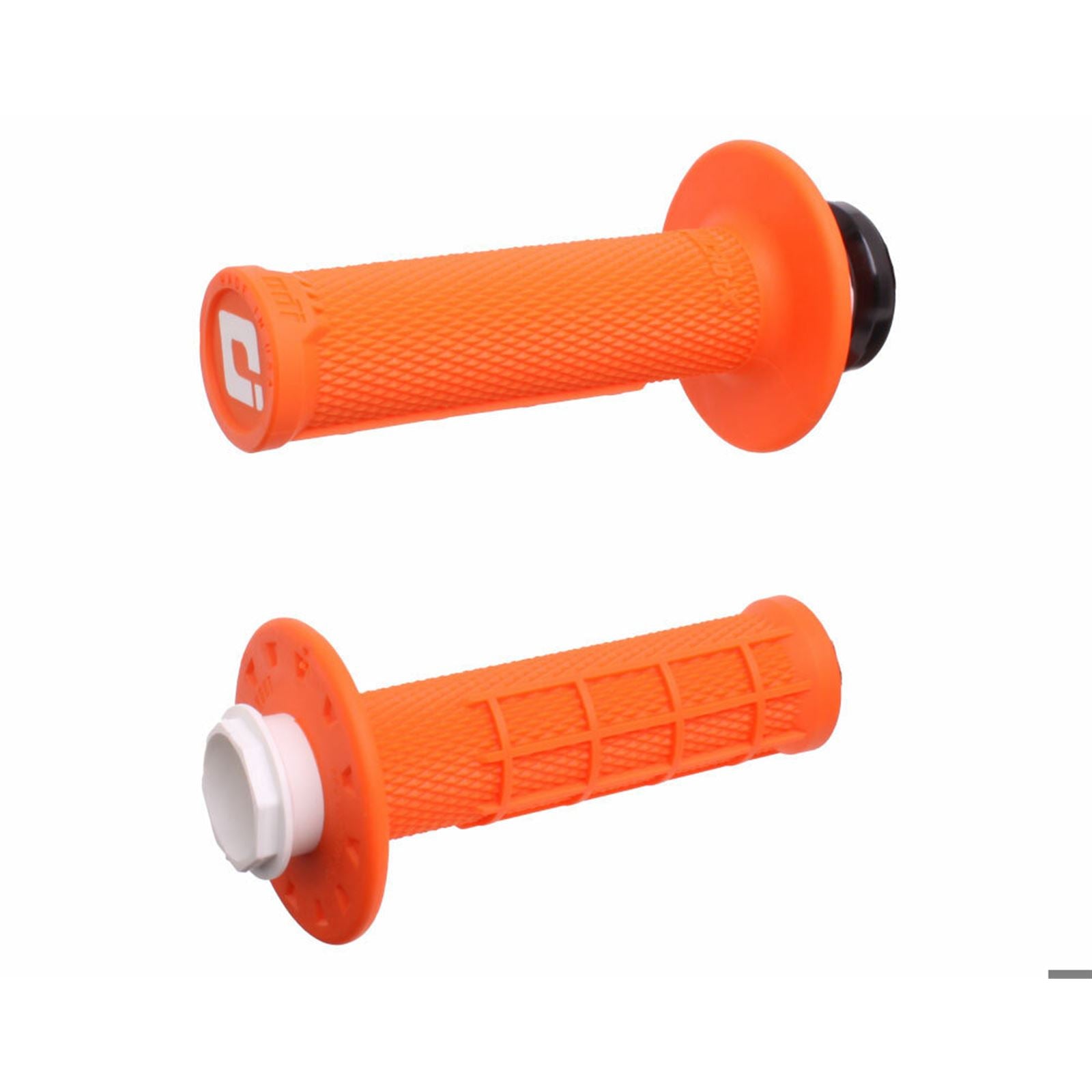 ODI Micro-X Half-Waffle v2 Lock-On Grips - Orange/Black [MPN: H36MXO]_1710260