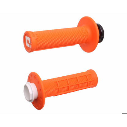 ODI Micro-X Half-Waffle v2 Lock-On Grips - Orange/Black [MPN: H36MXO]_1710260