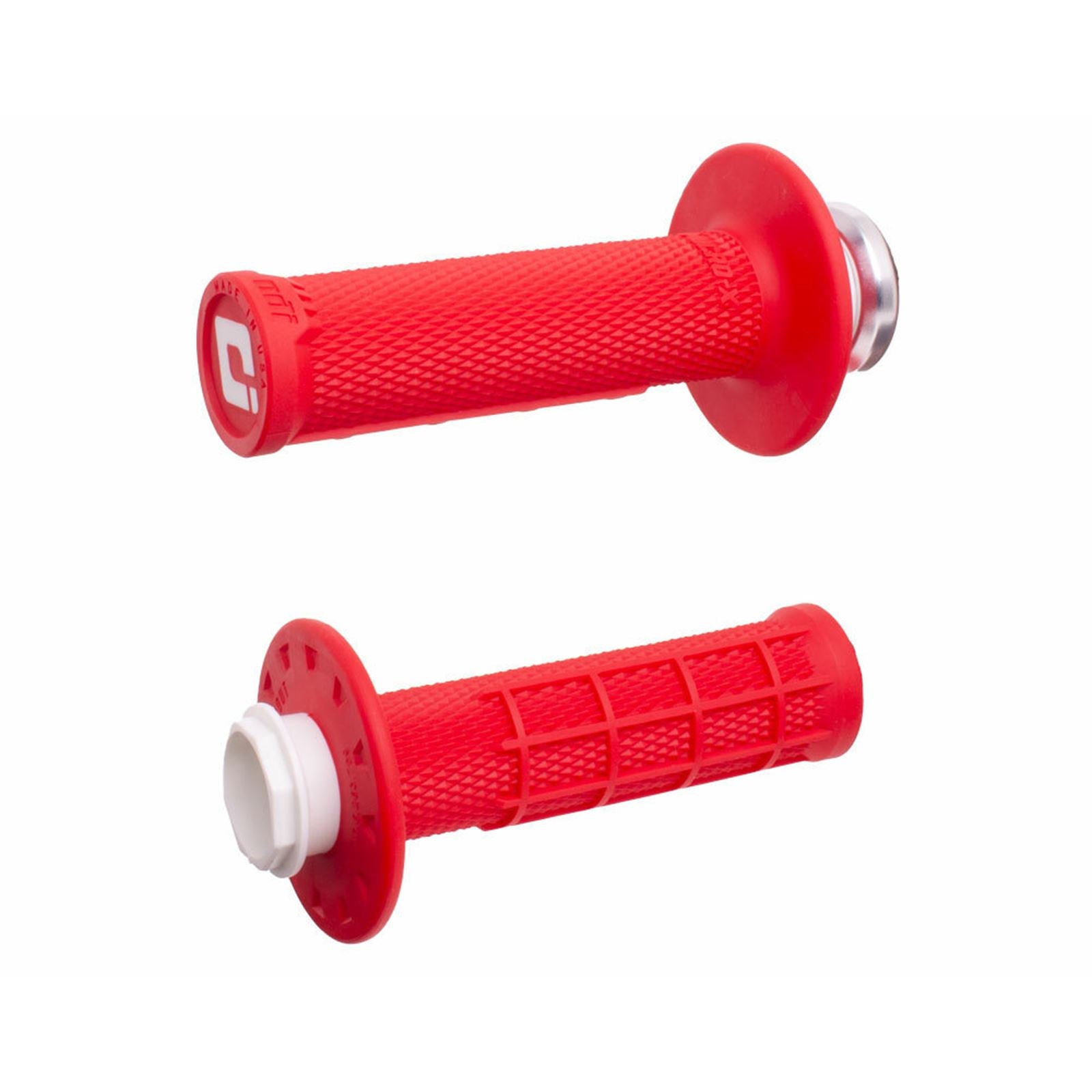 ODI Micro-X Half-Waffle v2 Lock-On Grips - Red/Black [MPN: H36MXR]_1707785
