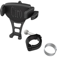 Ciro Phone Holder Constrictor - Black - Black 1-1/8" - 1-1/4" Handlebar Mount [MPN: 50355]_1494086