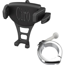 Ciro Phone Holder - Constrictor - Black - Chrome 1-1/2" Handlebar Mount [MPN: 50356]_1494087