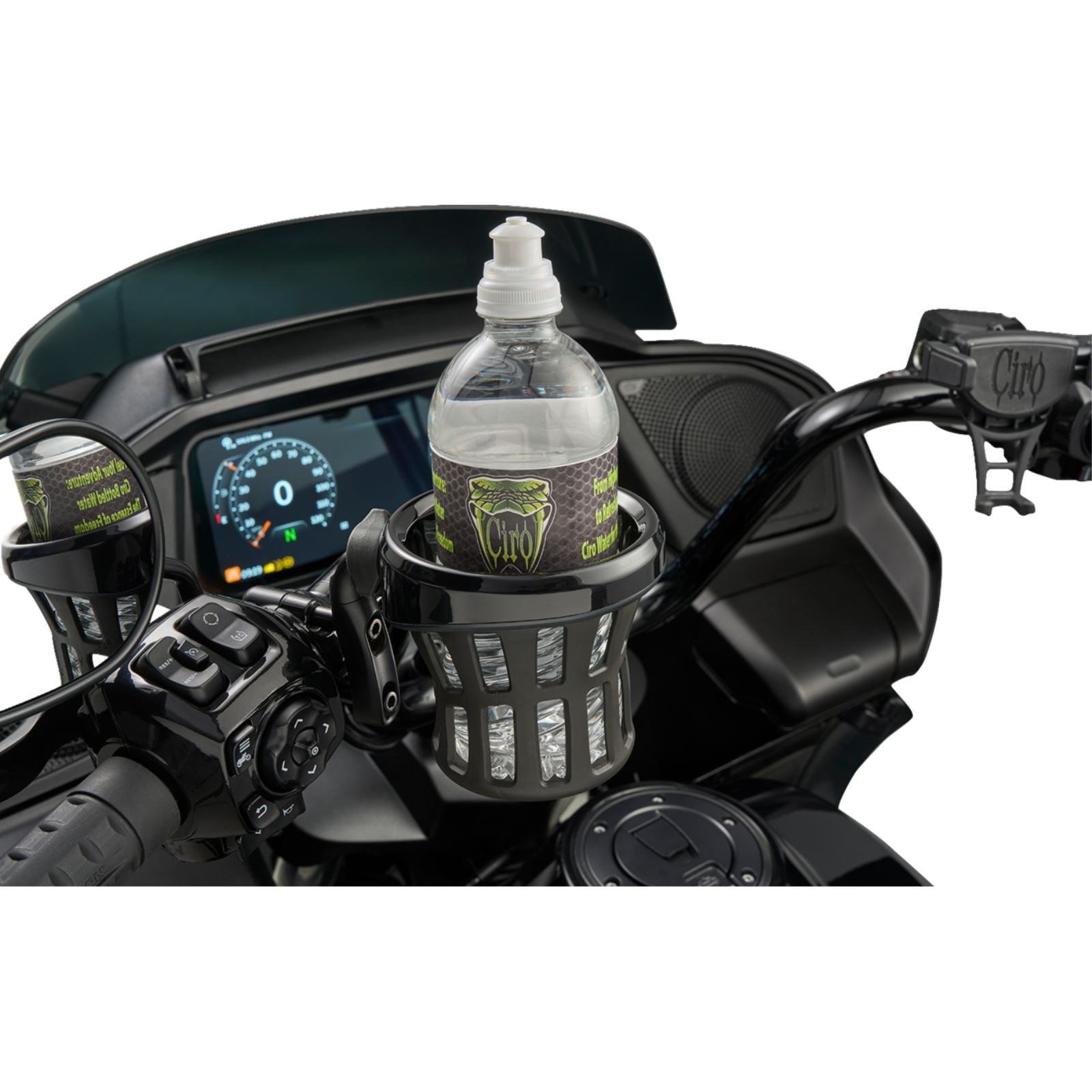 Ciro Drink Holder - Gen 2 - Black - Black 1-1/8"/1-1/4" Handlebar Mount [MPN: 55615]_1494054