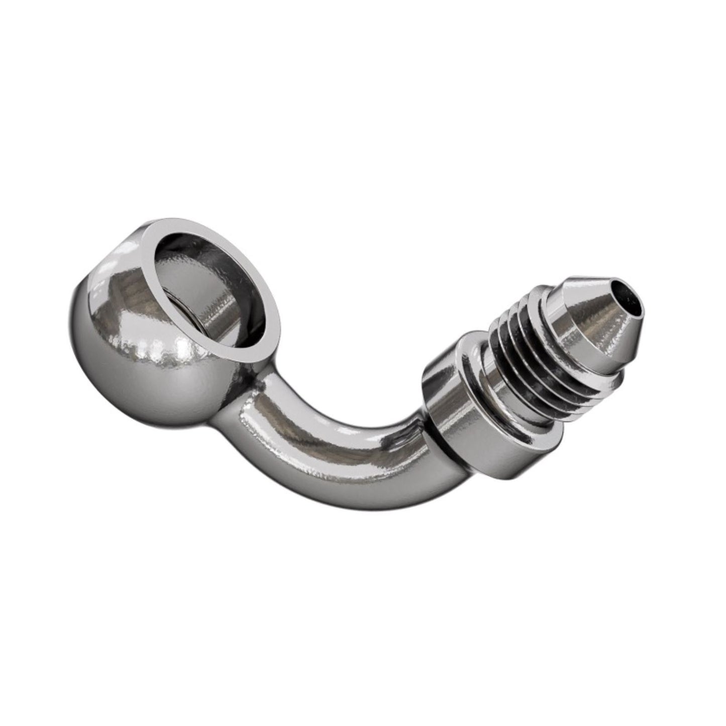 Goodridge Banjo Adaptor - 90° for 7/16" Bolt - Stainless Steel [MPN: P599-03-04C]_1871188