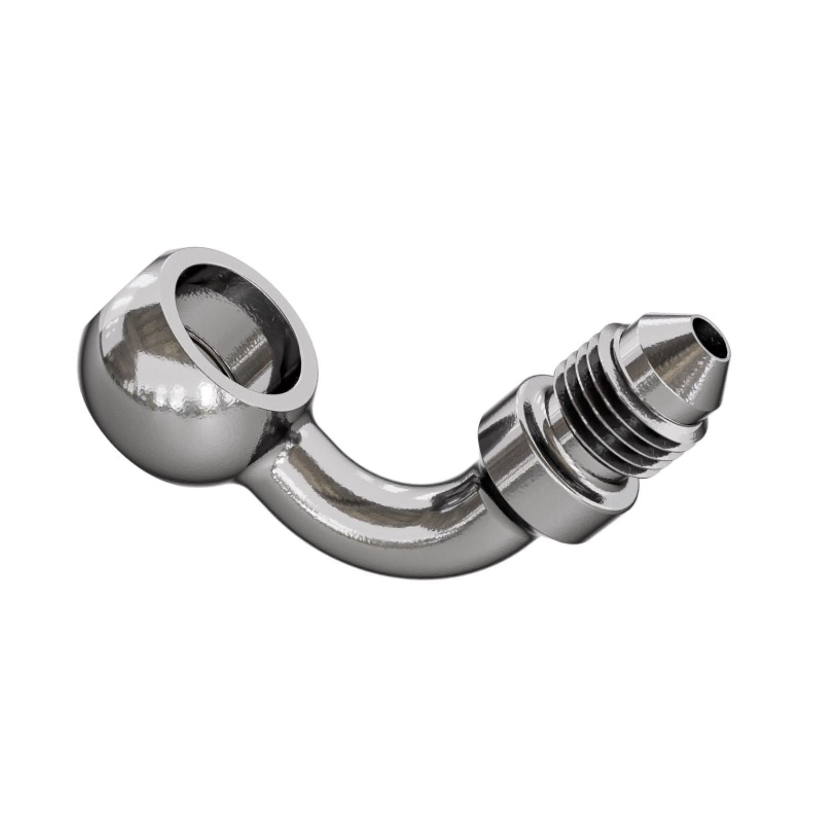 Goodridge Banjo Adaptor - 90° for 7/16" Bolt - Stainless Steel [MPN: P599-03-04C]_1871188
