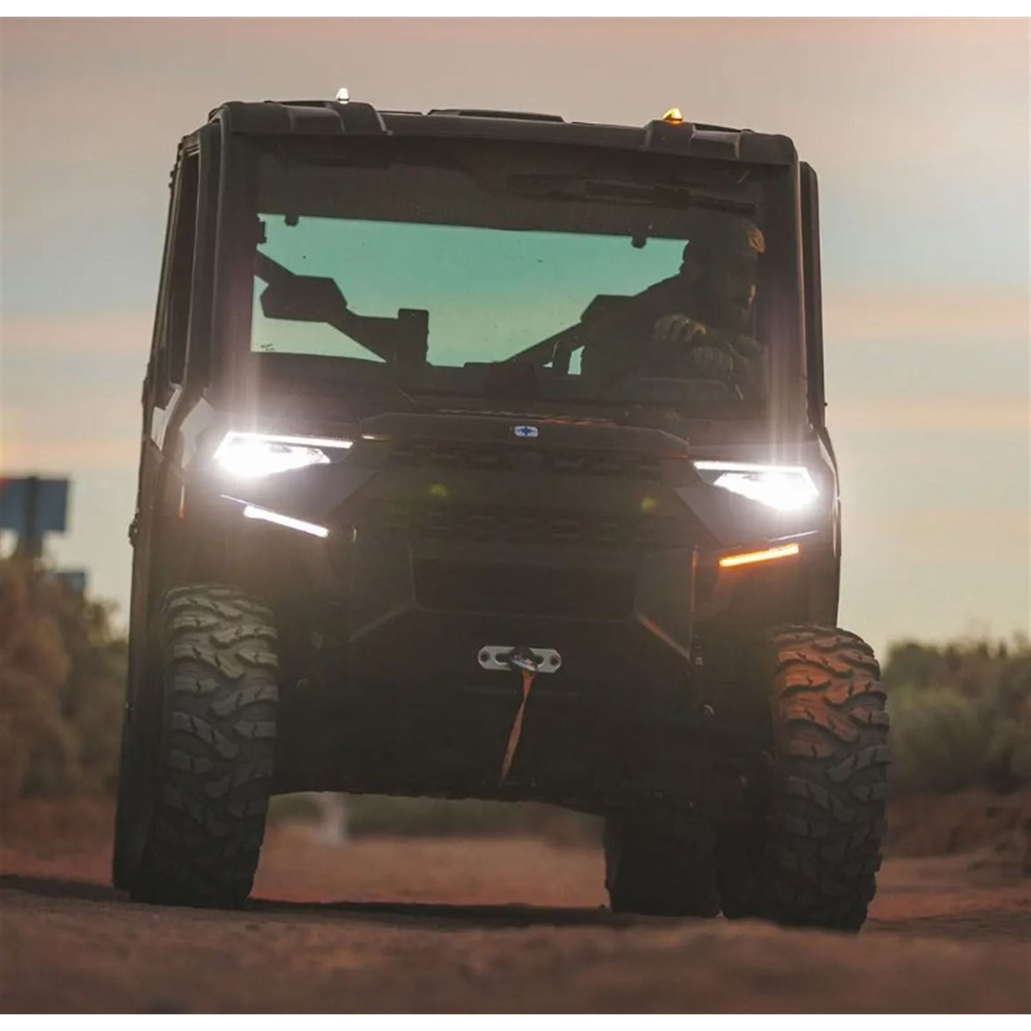 Ravek Turn Signal Kit - Amber - White Running Lights for Polaris Ranger Crew 64-101_1508803