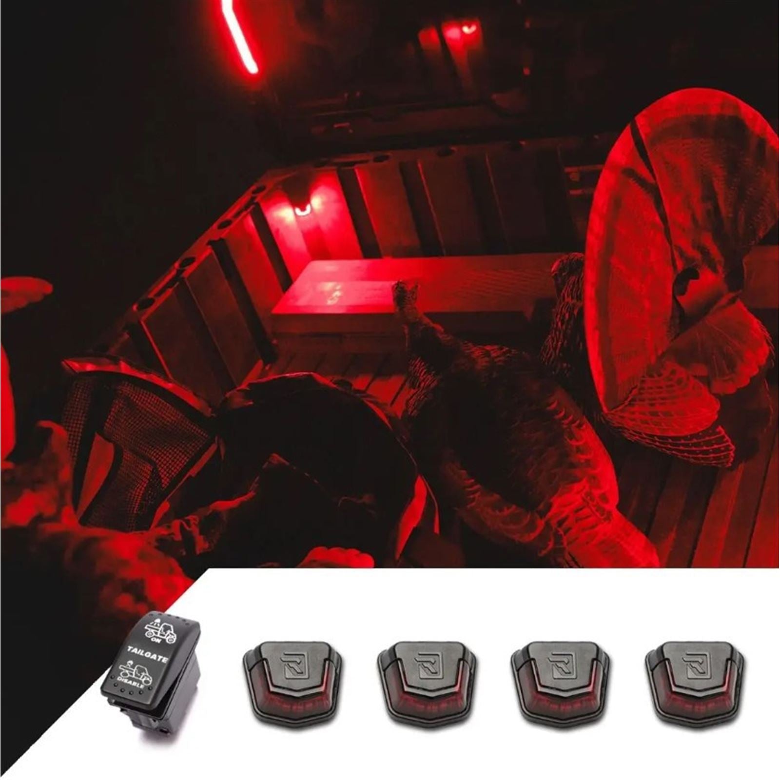 Ravek Trunk Bed Light - Red for Polaris Xpedition 64-904R_1544773