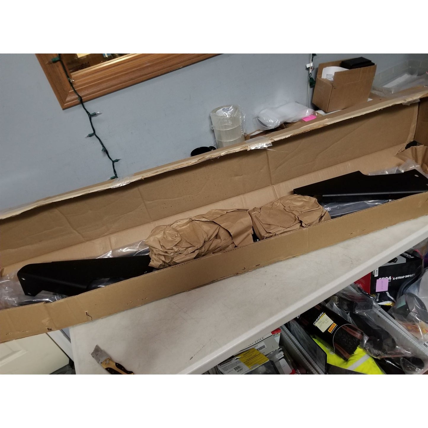 KFI Rear Bumper - Black - For Kawasaki KAF 695 Mule Pro OPEN BOX 101710_1694737