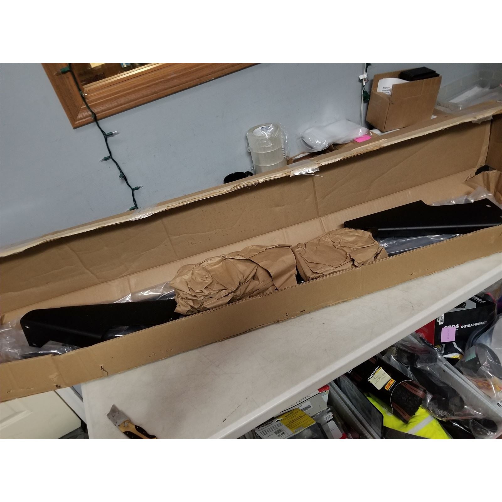 KFI Rear Bumper - Black - For Kawasaki KAF 695 Mule Pro OPEN BOX 101710_1694737