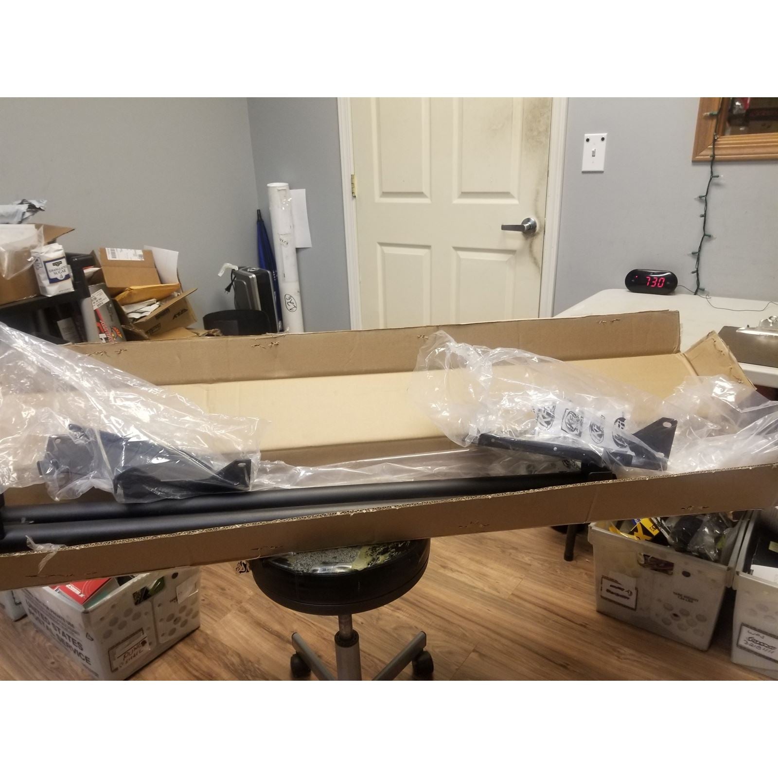 KFI Rear Bumper - Black - For Kawasaki KAF 695 Mule Pro OPEN BOX 101710_1694740
