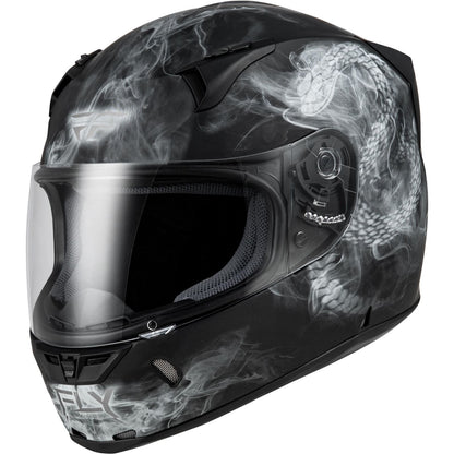 Fly Racing Revolt Coil Helmet - Matte Black/White_1519568