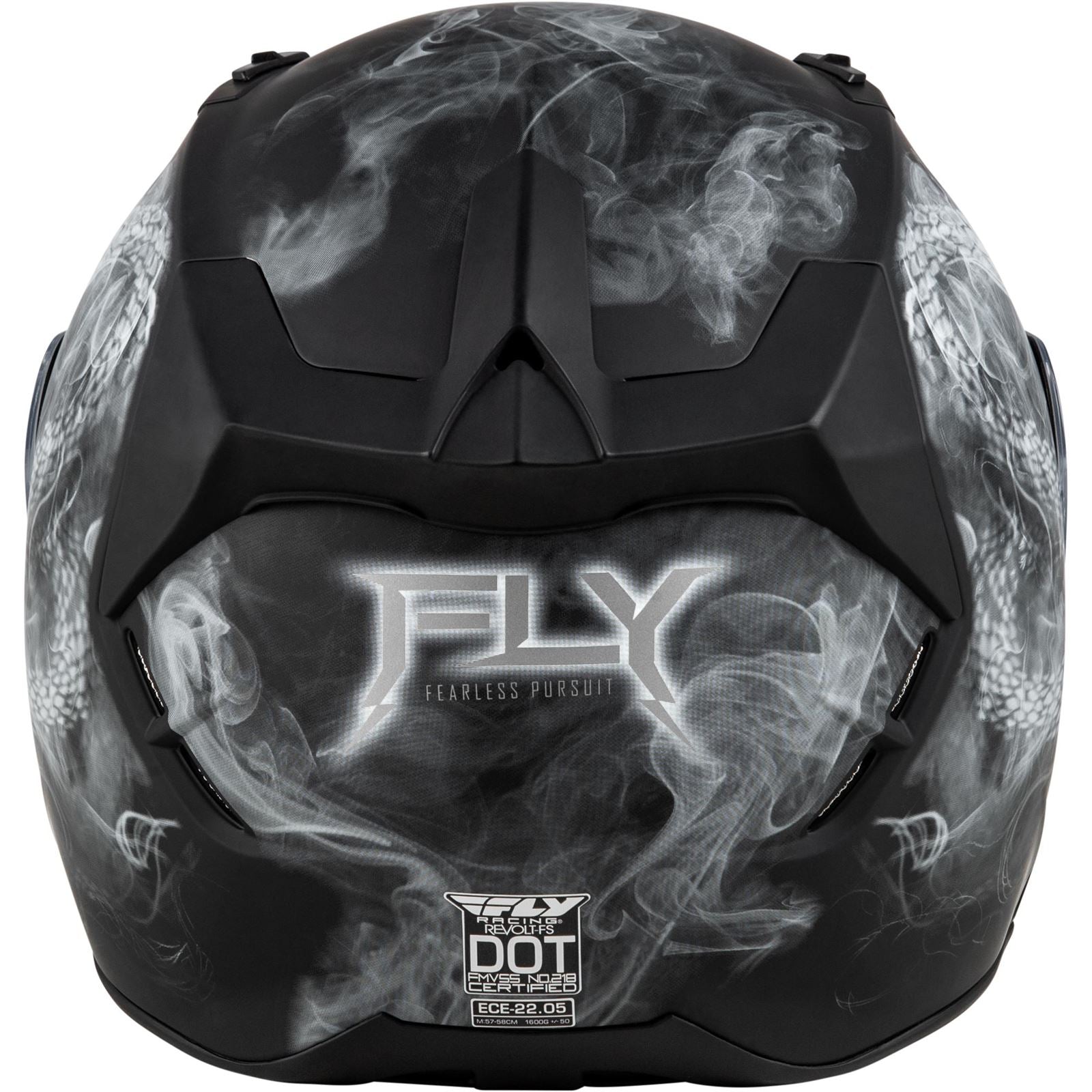 Fly Racing Revolt Coil Helmet - Matte Black/White_1519569