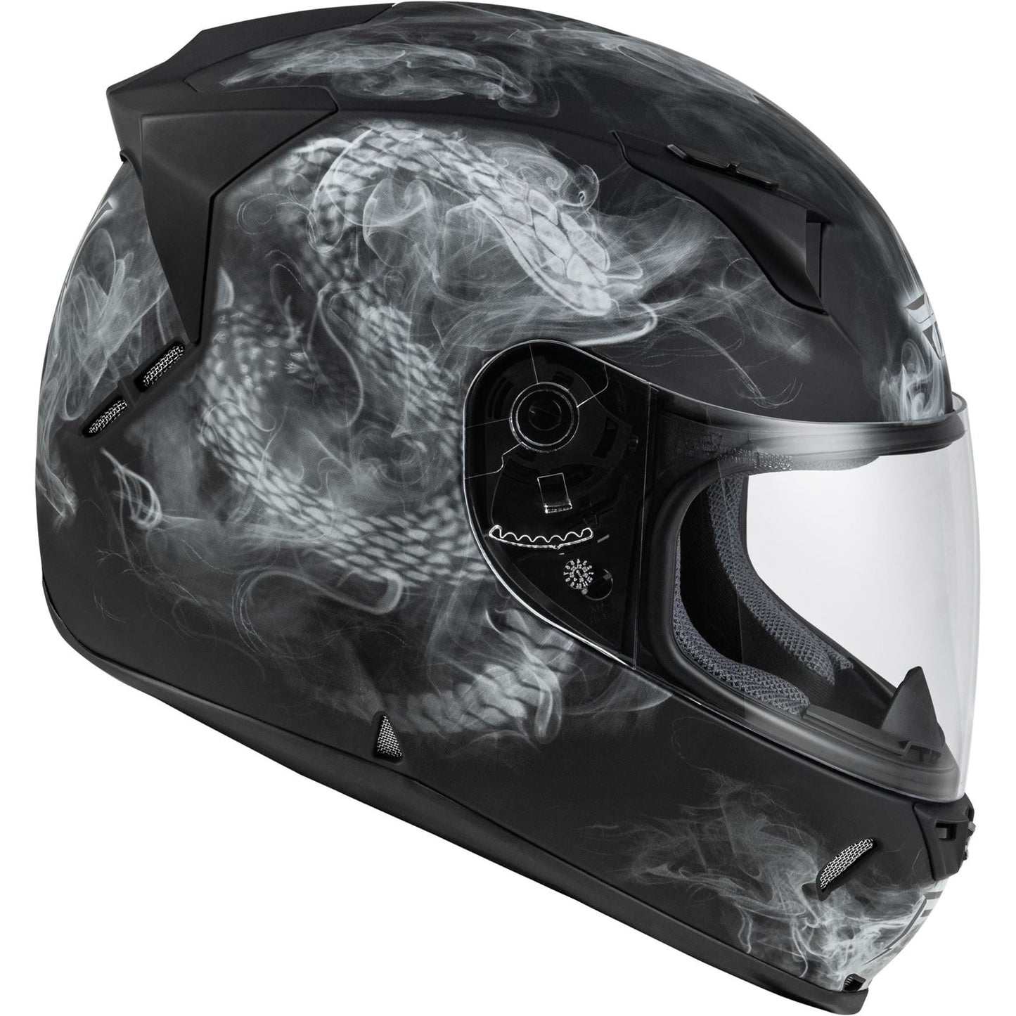 Fly Racing Revolt Coil Helmet - Matte Black/White_1519571