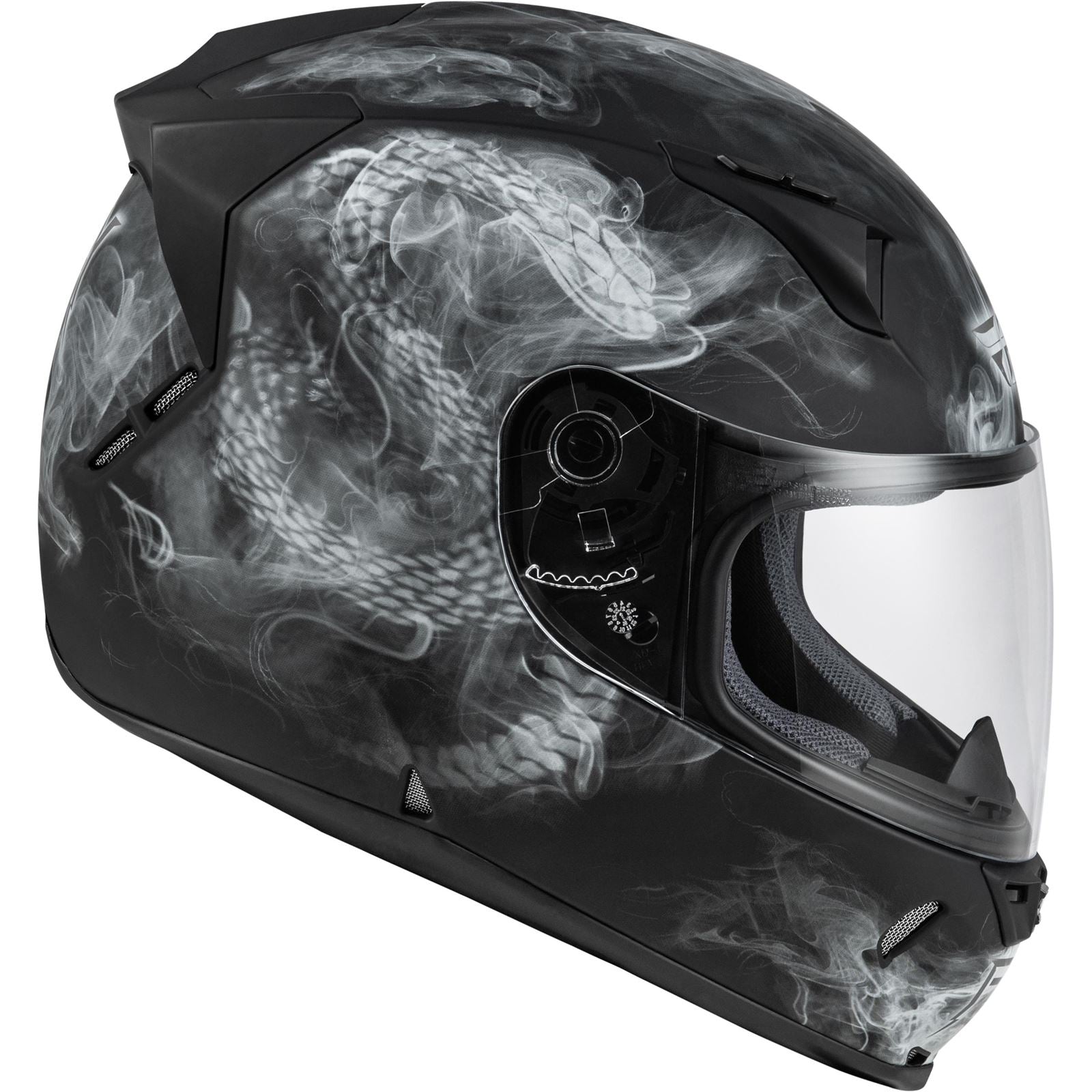 Fly Racing Revolt Coil Helmet - Matte Black/White_1519571