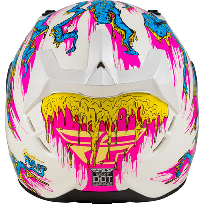 Fly Racing Revolt Space Creep Helmet - Light Blue/White/Pink_1519633