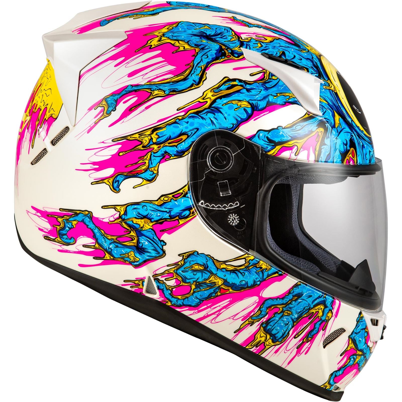 Fly Racing Revolt Space Creep Helmet - Light Blue/White/Pink_1519635