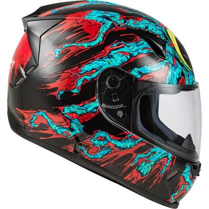 Fly Racing Revolt Space Creep Helmet - Light Blue/Black/Red_1519619