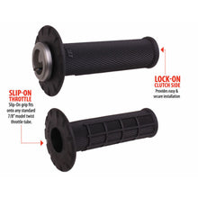 ODI Universal Lock-On Half Waffle Grips - Black/Black [MPN: H21UHWB]_1707777