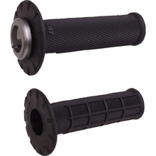 ODI Universal Lock-On Half Waffle Grips - Black/Black [MPN: H21UHWB]_1707600