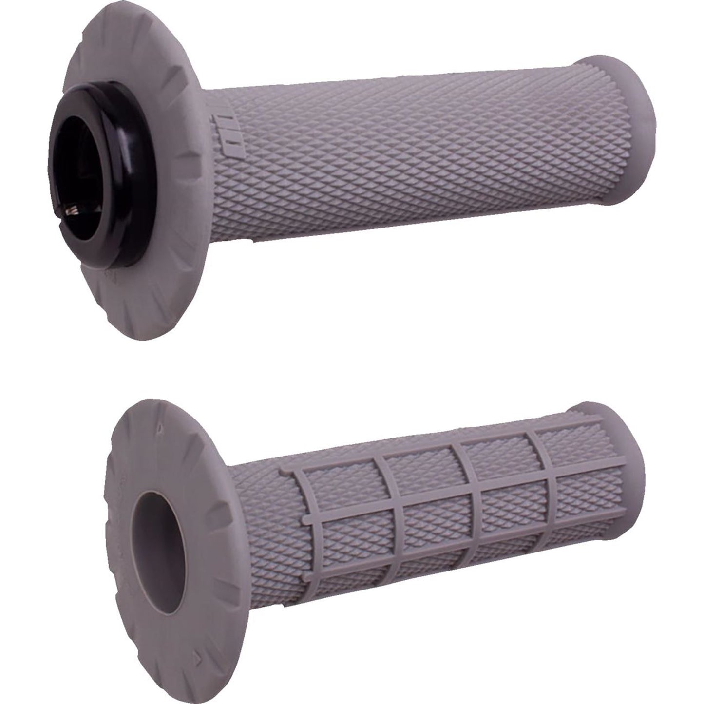 ODI Universal Lock-On Half Waffle Grips - Grey/Black - Soft [MPN: H21UHWG]_1707576