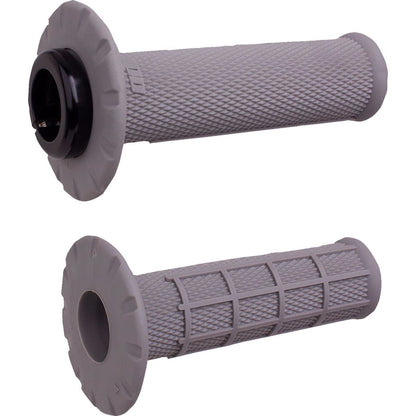 ODI Universal Lock-On Half Waffle Grips - Grey/Black - Soft [MPN: H21UHWG]_1707576