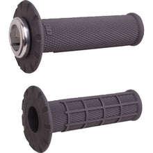 ODI Universal Lock-On Half Waffle Grips - Graphite/Silver [MPN: H21UHWH]_1707583