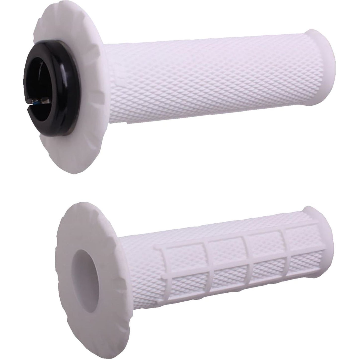 ODI Universal Lock-On Pro Half Waffle Grips - White/Black - Soft [MPN: H21UHWW]_1707543