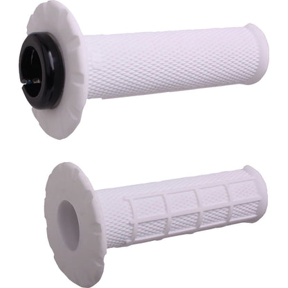 ODI Universal Lock-On Pro Half Waffle Grips - White/Black - Soft [MPN: H21UHWW]_1707543