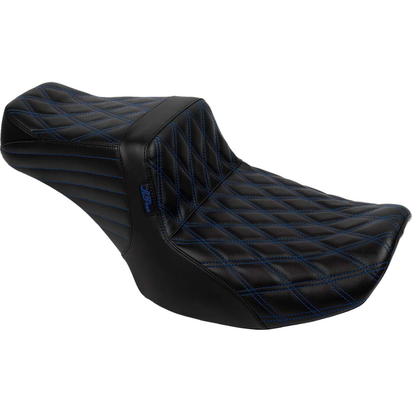 Le Pera Tailwhip Seat - Blue Double Diamond Stitch - FLH/FLT -'23-'24 LV-587DD-BE01_1687907
