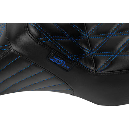 Le Pera Tailwhip Seat - Blue Double Diamond Stitch - FLH/FLT -'23-'24 LV-587DD-BE01_1687908