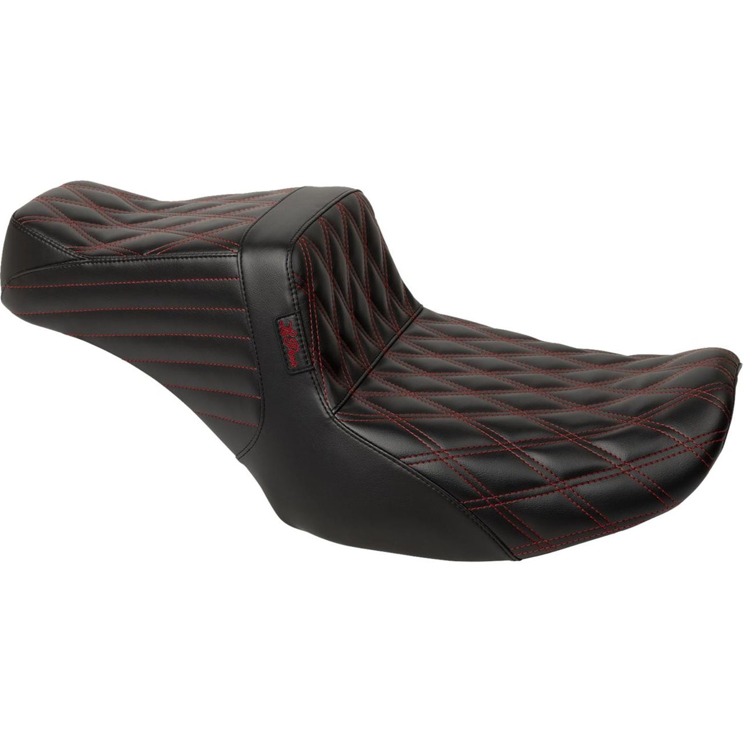Le Pera Tailwhip Seat - Red Double Diamond Stitch - FLH/FLT '23-'24 [MPN: LV-587DD-R01]_1882962