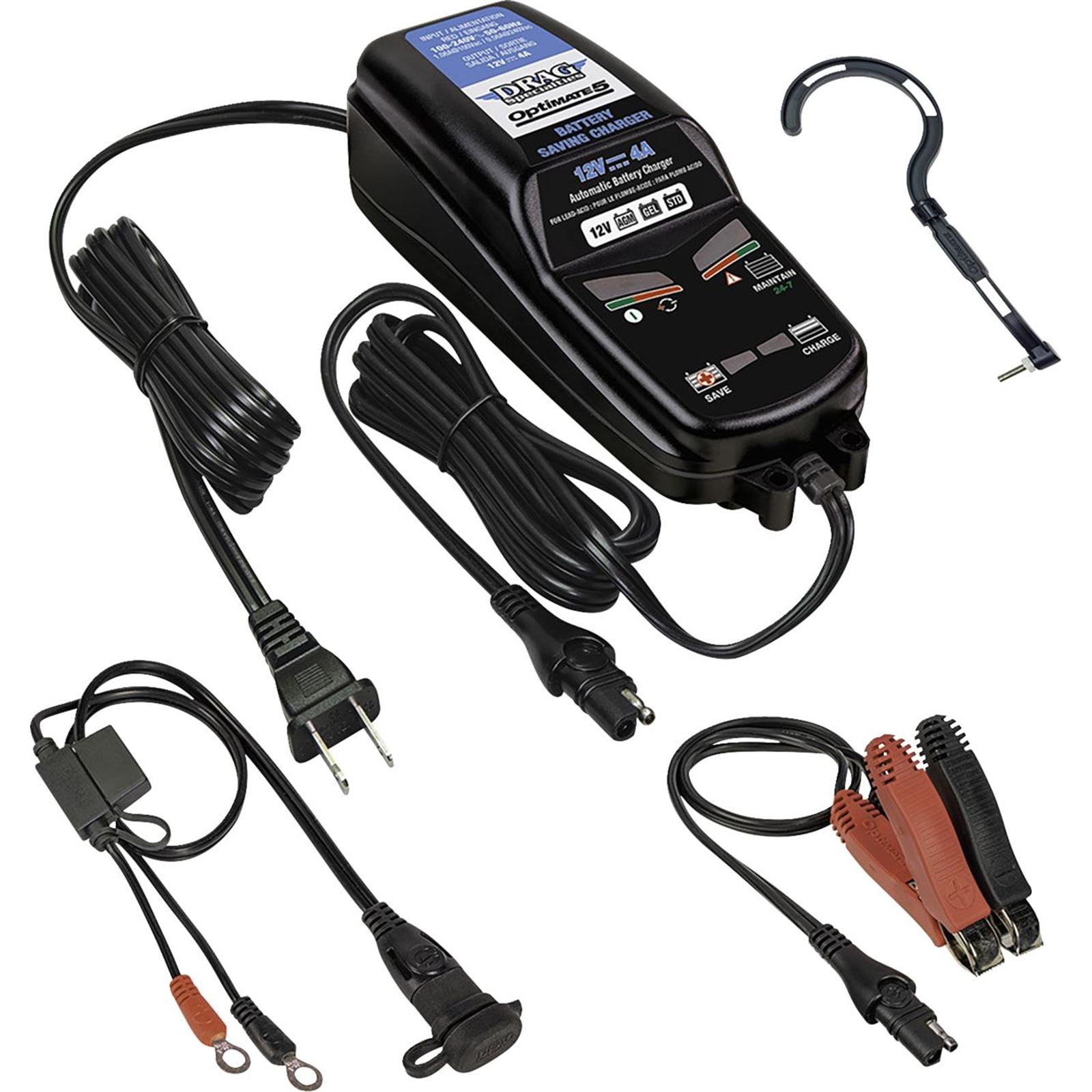 Drag Specialties Battery Charger/Maintainer - Optimate 5 3807-0755_1501416