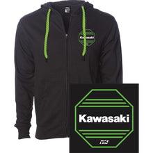 Factory Effex Kawasaki Octagon Zip-Up Hoodie - Black_1519687