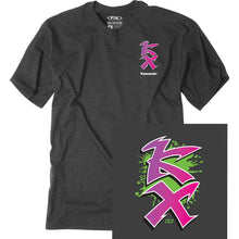 Factory Effex Kawasaki Retro KX T-Shirt - Heather Charcoal_1519708