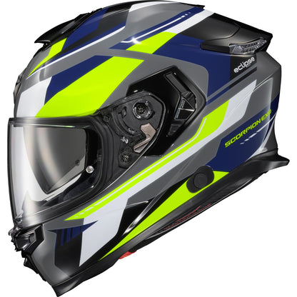 ScorpionEXO EXO-Eclipse - Full-Face Helmet - Grey/Hi-Vis/Blue - Medium OPEN BOX [MPN: ECL-1124]_1839926