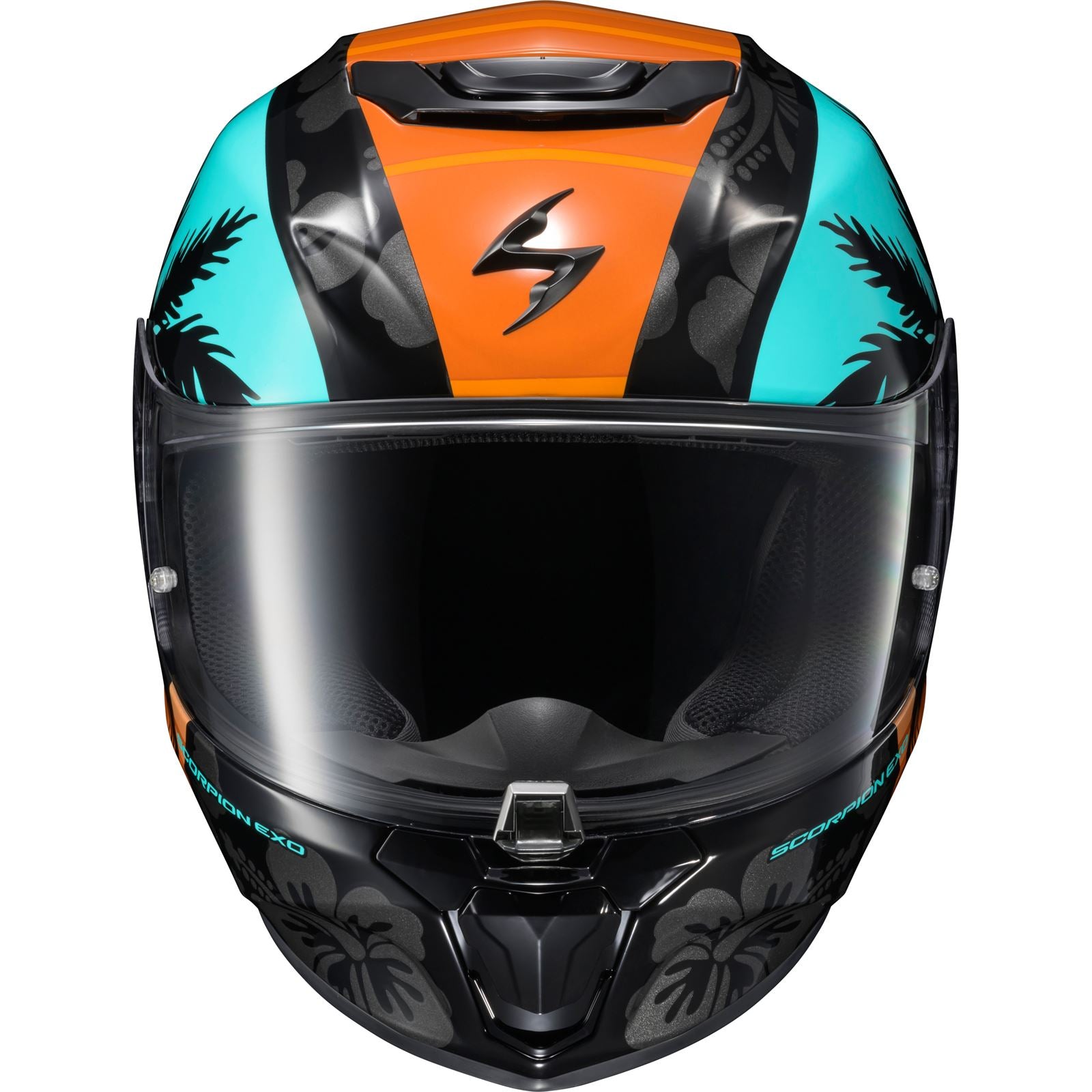 ScorpionEXO EXO-R330 Full-Face Helmet Tubbs - Light Blue/Orange_1512418