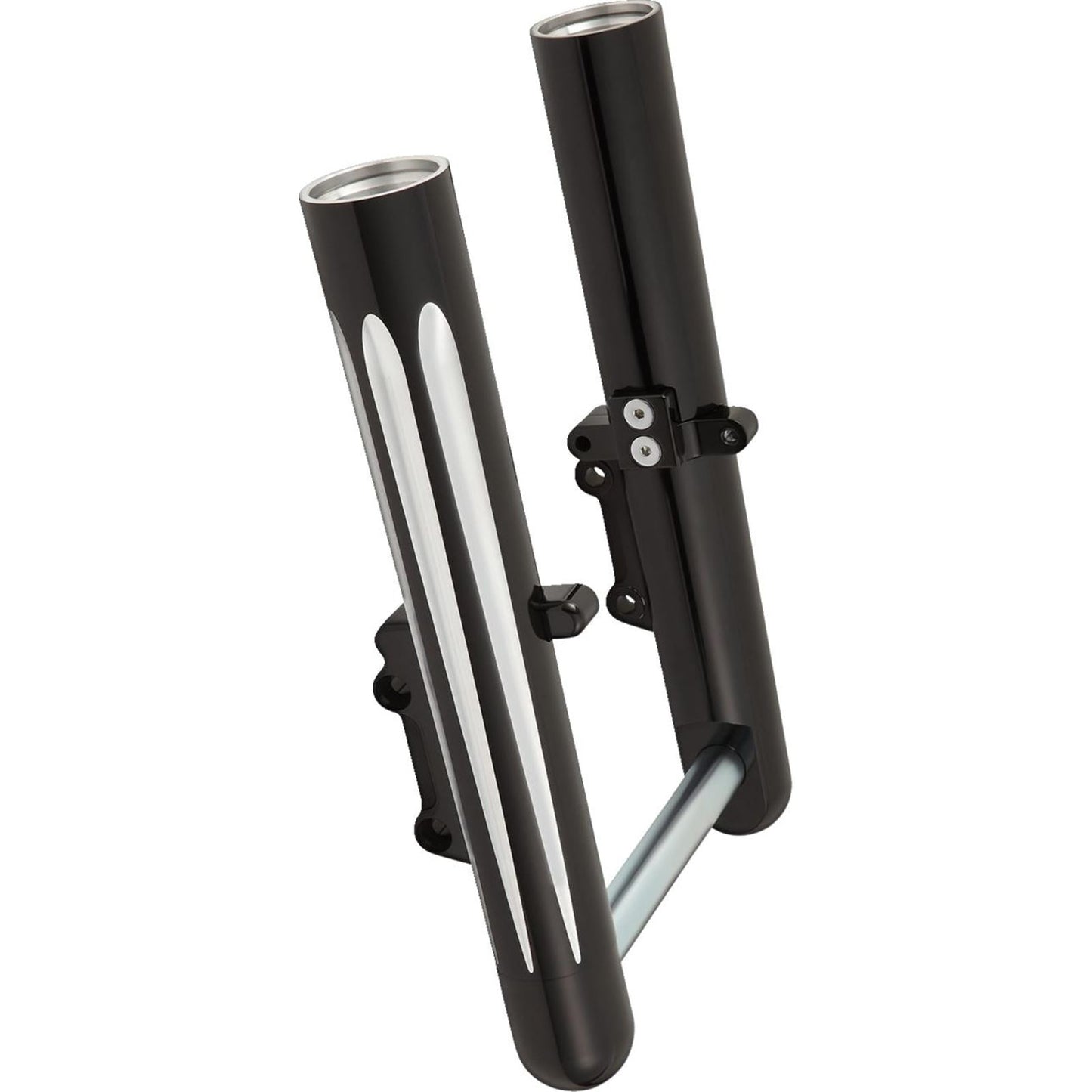 Arlen Ness Fork Legs - Black - Deep Cut - Dual Disc 40-530_1519771
