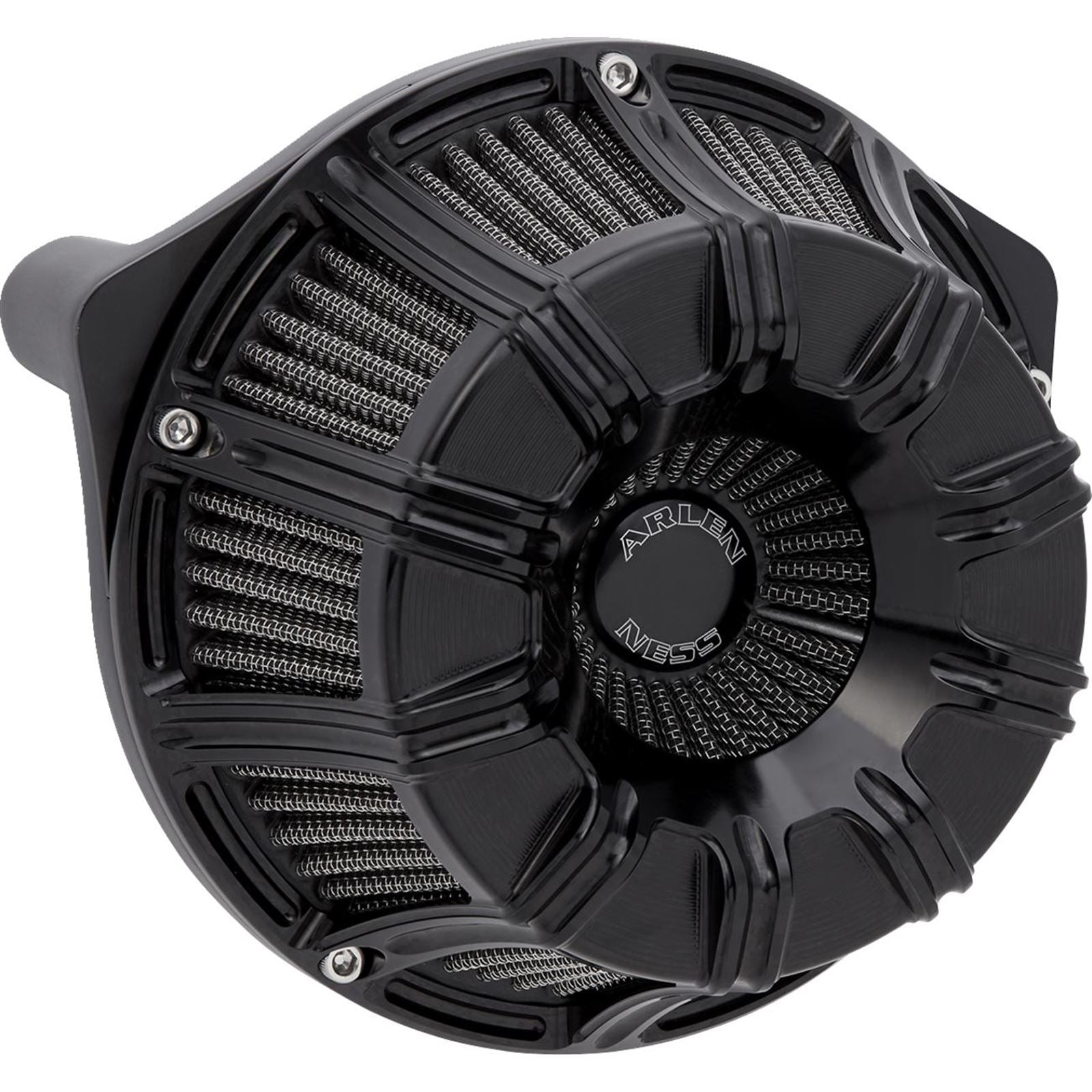 Arlen Ness Inverted Series Air Cleaner Kit - 10-Gauge - All Black 600-220_1512613
