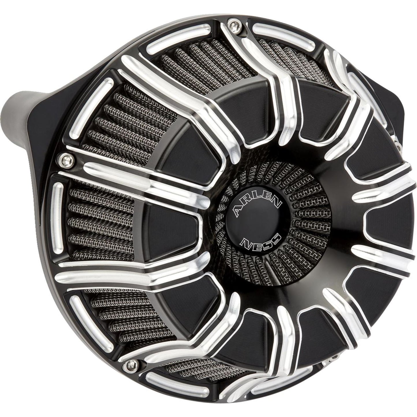 Arlen Ness Inverted Series Air Cleaner Kit - 10-Gauge - Black 600-221_1512625