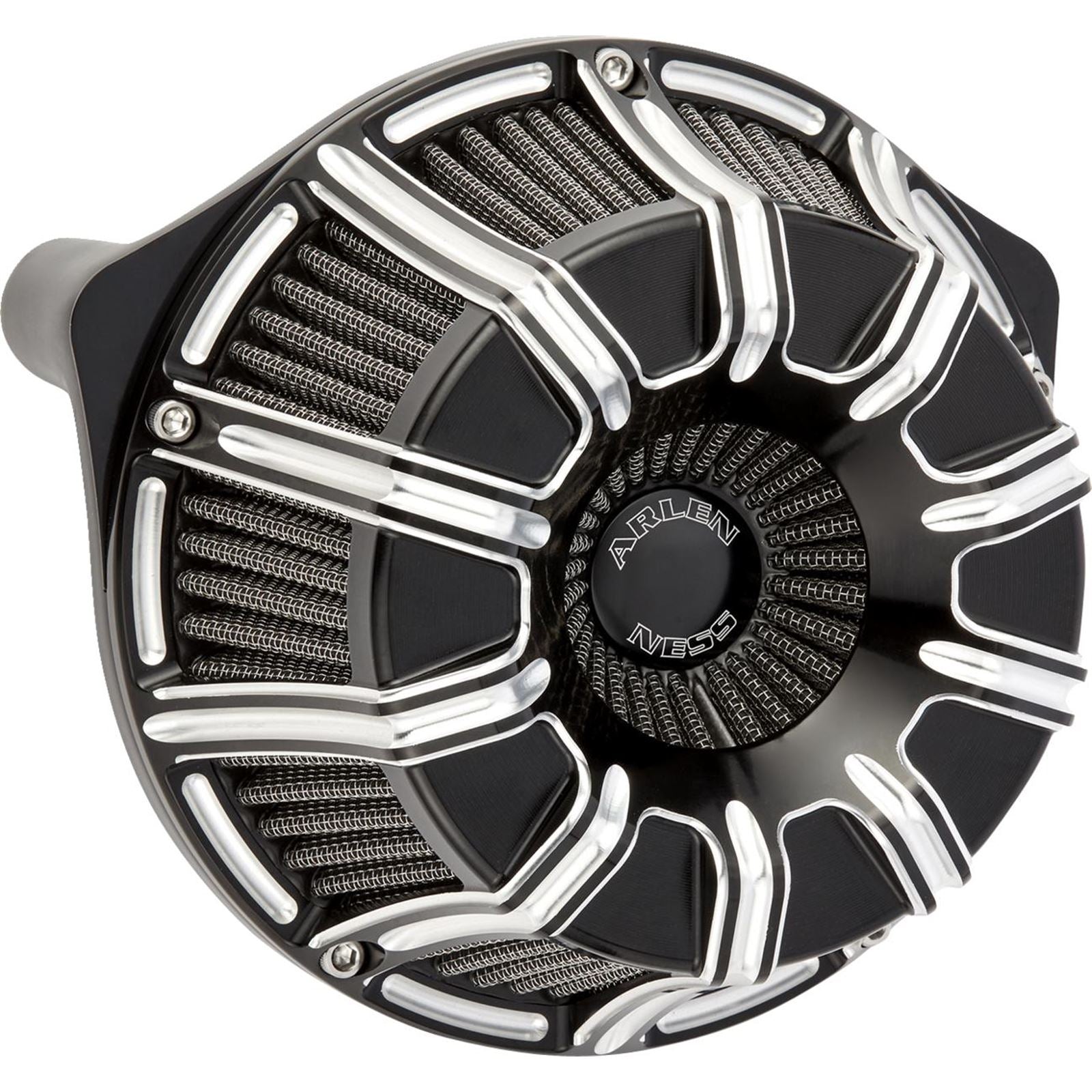 Arlen Ness Inverted Series Air Cleaner Kit - 10-Gauge - Black 600-221_1512625