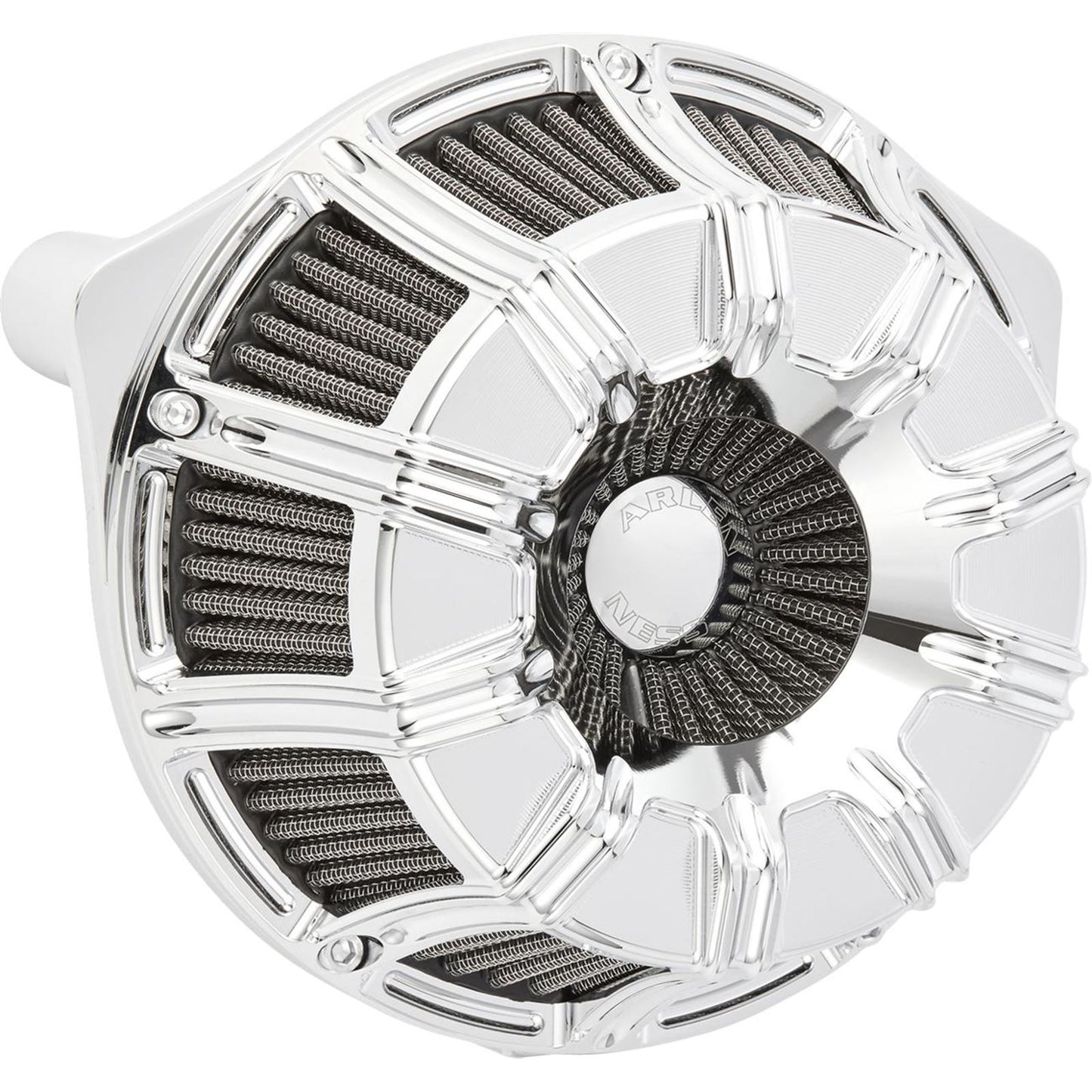 Arlen Ness Inverted Series Air Cleaner Kit - 10-Gauge - Chrome 600-222_1512641