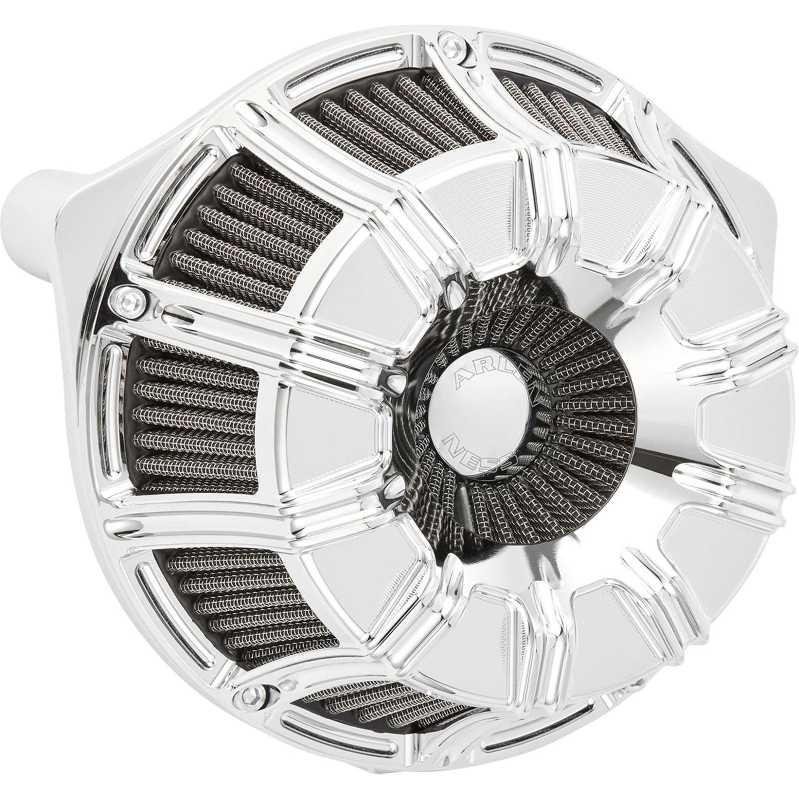 Arlen Ness Inverted Series Air Cleaner Kit - 10-Gauge - Chrome 600-222_1512641