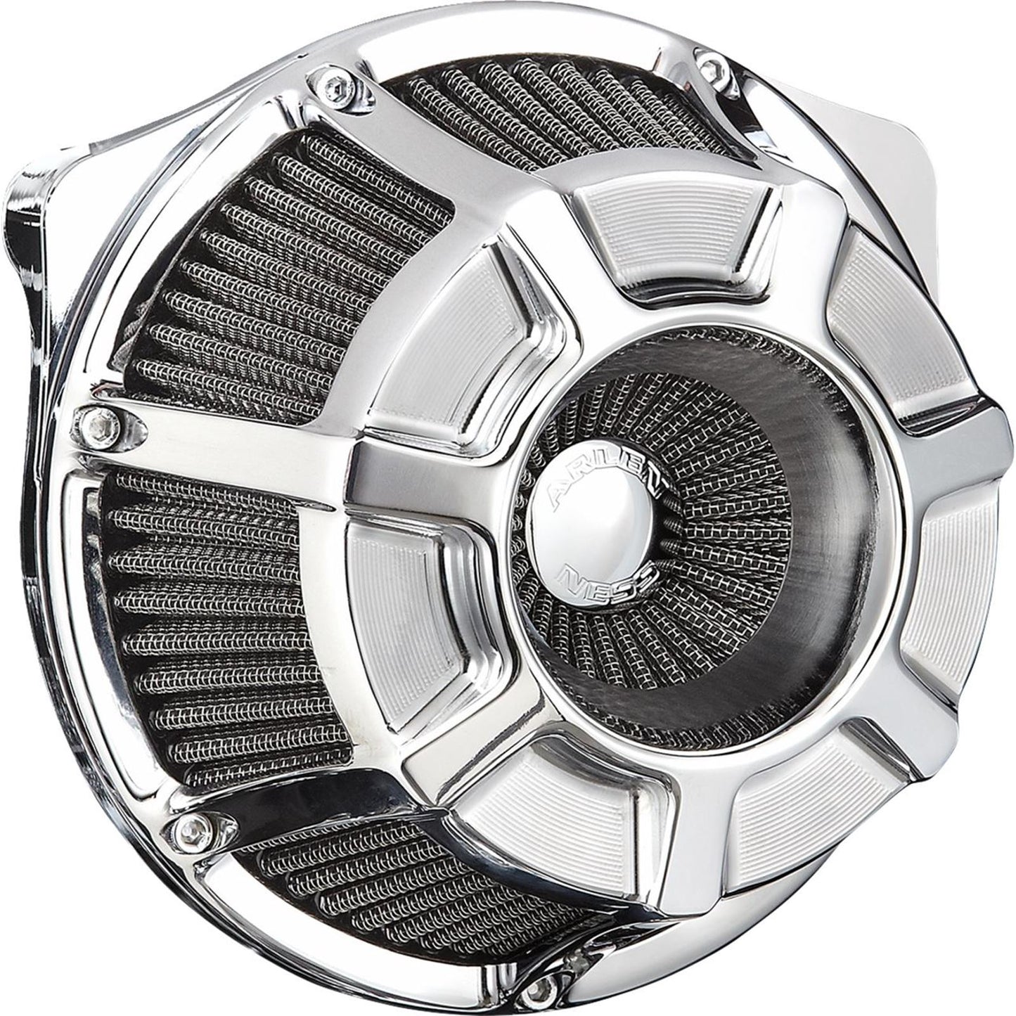 Arlen Ness Inverted Series Air Cleaner Kit - Beveled - Chrome 600-226_1512667
