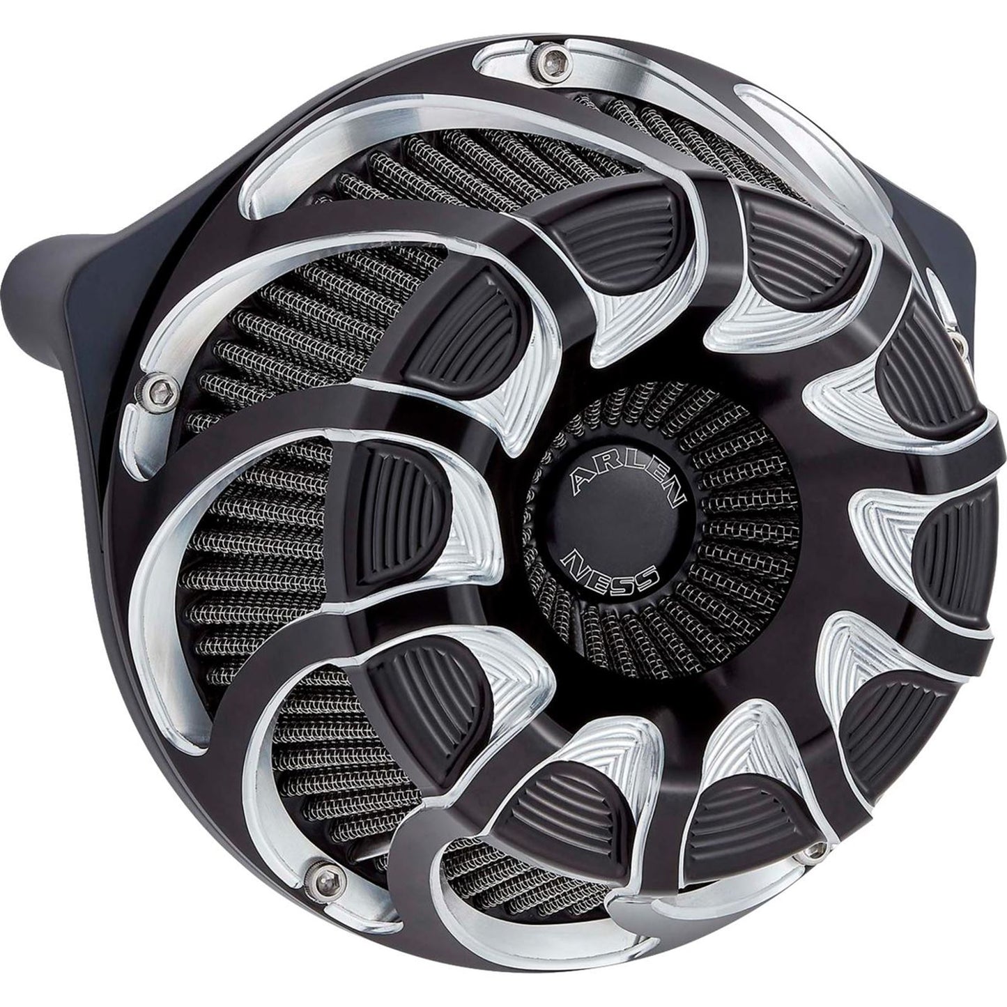 Arlen Ness Inverted Series Air Cleaner Kit - Drift - Black 600-229_1512664