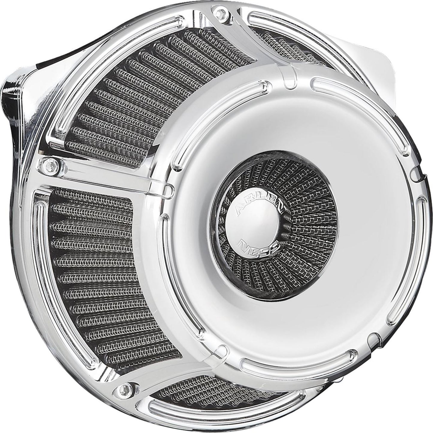 Arlen Ness Inverted Series Air Cleaner Kit - Slot Track - Chrome 600-232_1512661